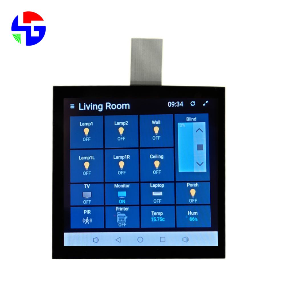 3.95 inch Square TFT LCD, MIPI, IPS, 480x480, Smart Home Touch Screen