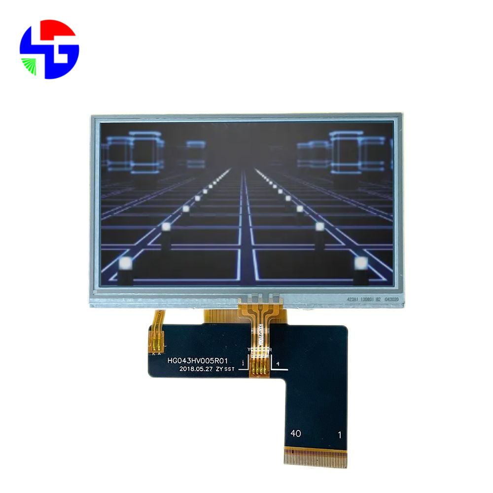 4.3 inch TFT LCD, Resistive Touchscreen,TN, RGB, 480x272 (3)