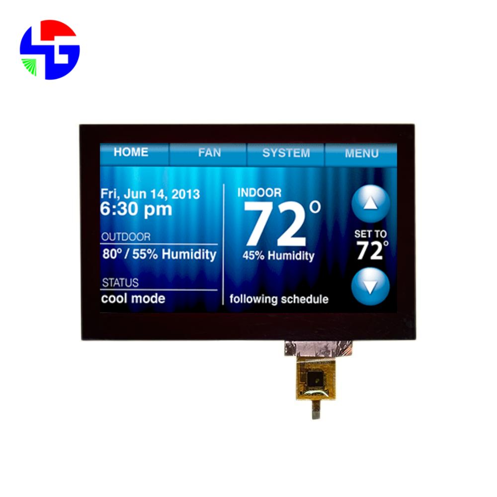 5.0 inch TFT LCD Monitor, Capacitive Touchscreen, IPS, LVDS, 800x480, 800 Brightness