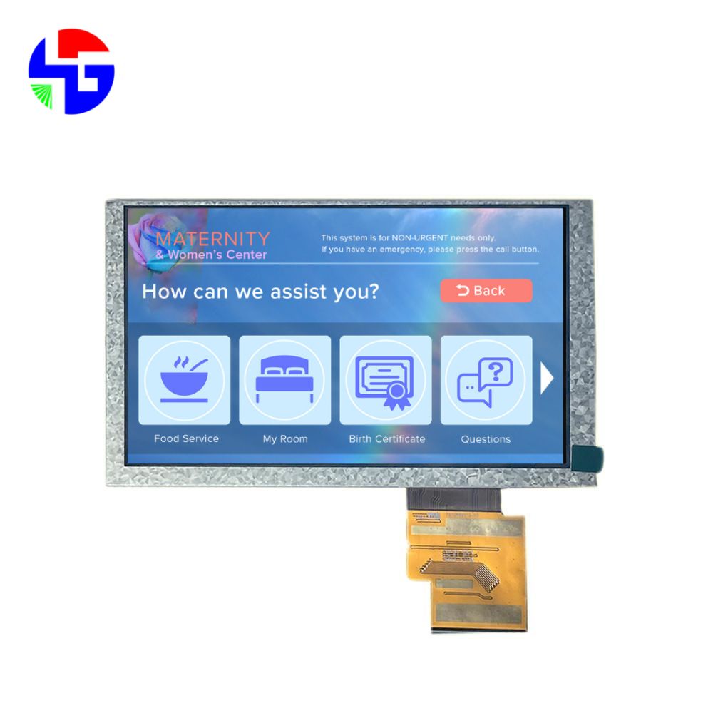 6.2 inch LCD Display, RGB, 800x480 Pixels,TN, 6 O’clock
