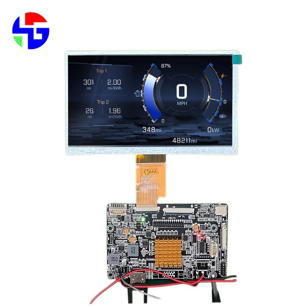 7.0 inch HMDI Display, IPS, LVDS, High Resolution, 1024x600 Pixels