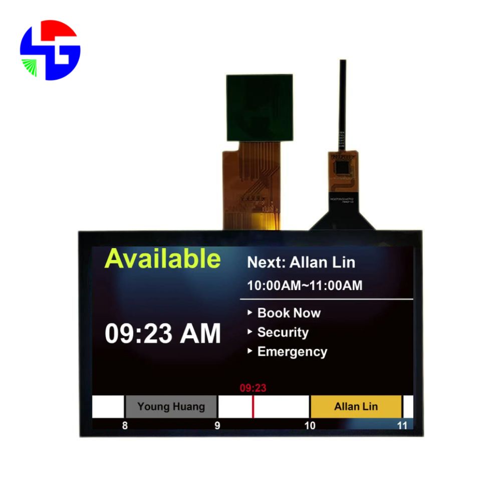 7.0 inch TFT Display, IPS, LVDS Interface, 1024x600 Resolution, Touchscreen