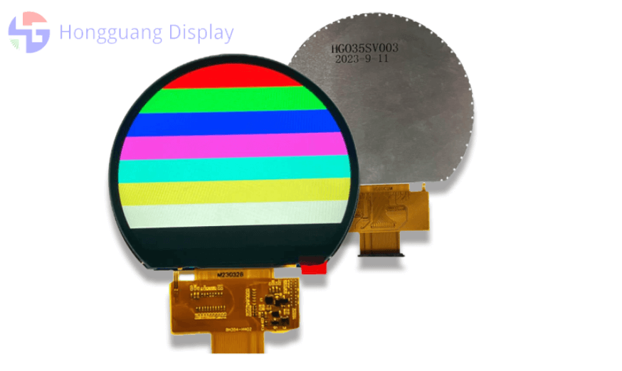 3.54 inch TFT LCD round display with high brightness