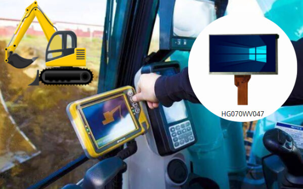 Revolutionizing Excavator Industry  with Hongguang Display's 7.0-inch TFT LCD